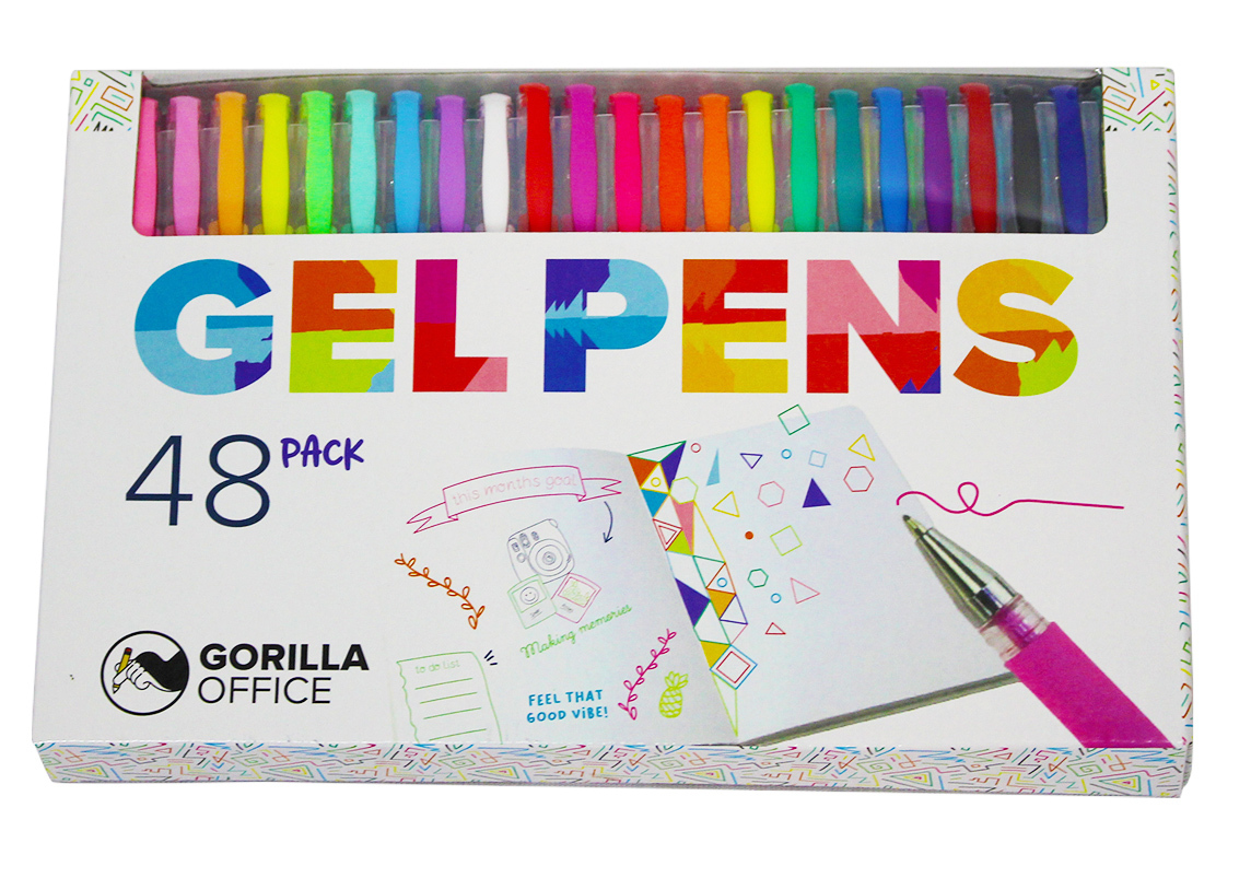 Gorilla Office: Gel Pens - 48 Pack image