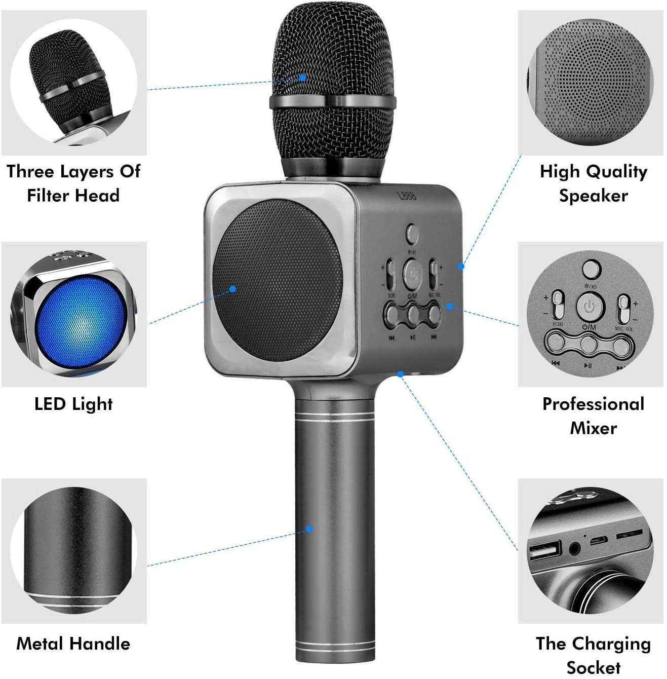 Bluetooth Karaoke Microphone at Mighty Ape NZ