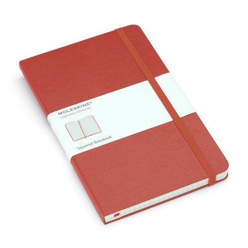 Moleskine Squared Notebook (Large, Hard, Red) by Moleskine