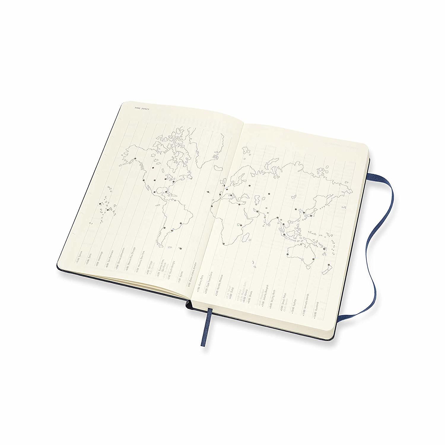 Moleskine: 2020 Diary Large Hard Cover 12 Month Daily - Sapphire Blue image