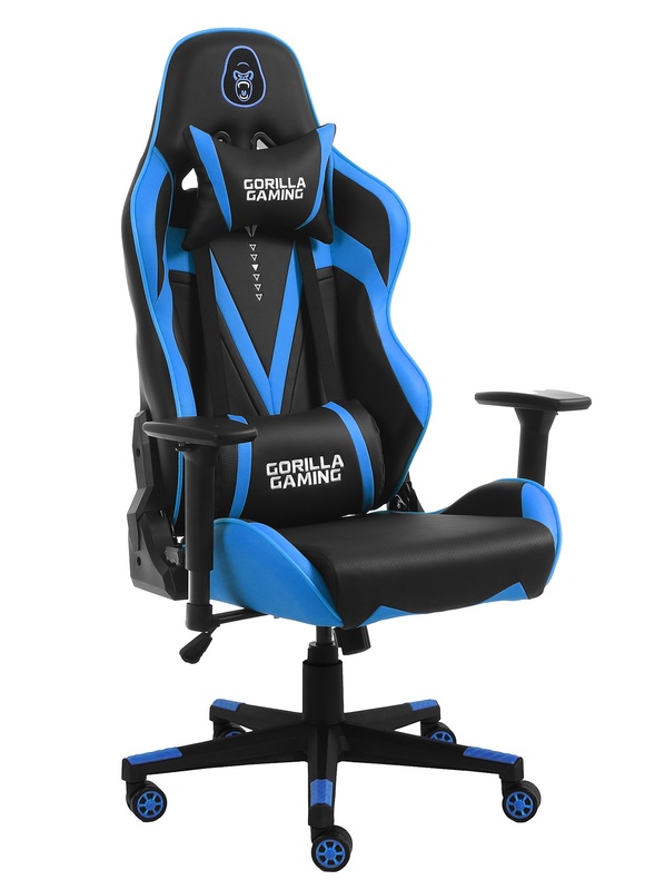 Gorilla Gaming Commander Chair Orange Black In Stock Buy Now At Mighty Ape Nz