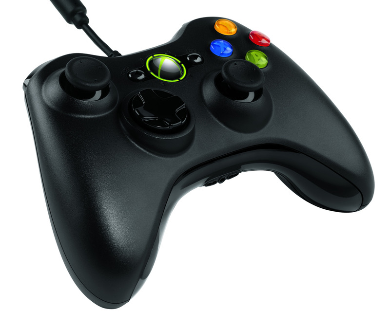 Official Microsoft Xbox 360 Wired Controller - Black for X360 image