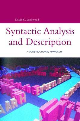 Syntactic Analysis and Description on Hardback by David G. Lockwood