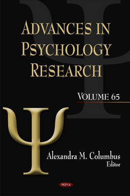 Advances in Psychology Research on Hardback