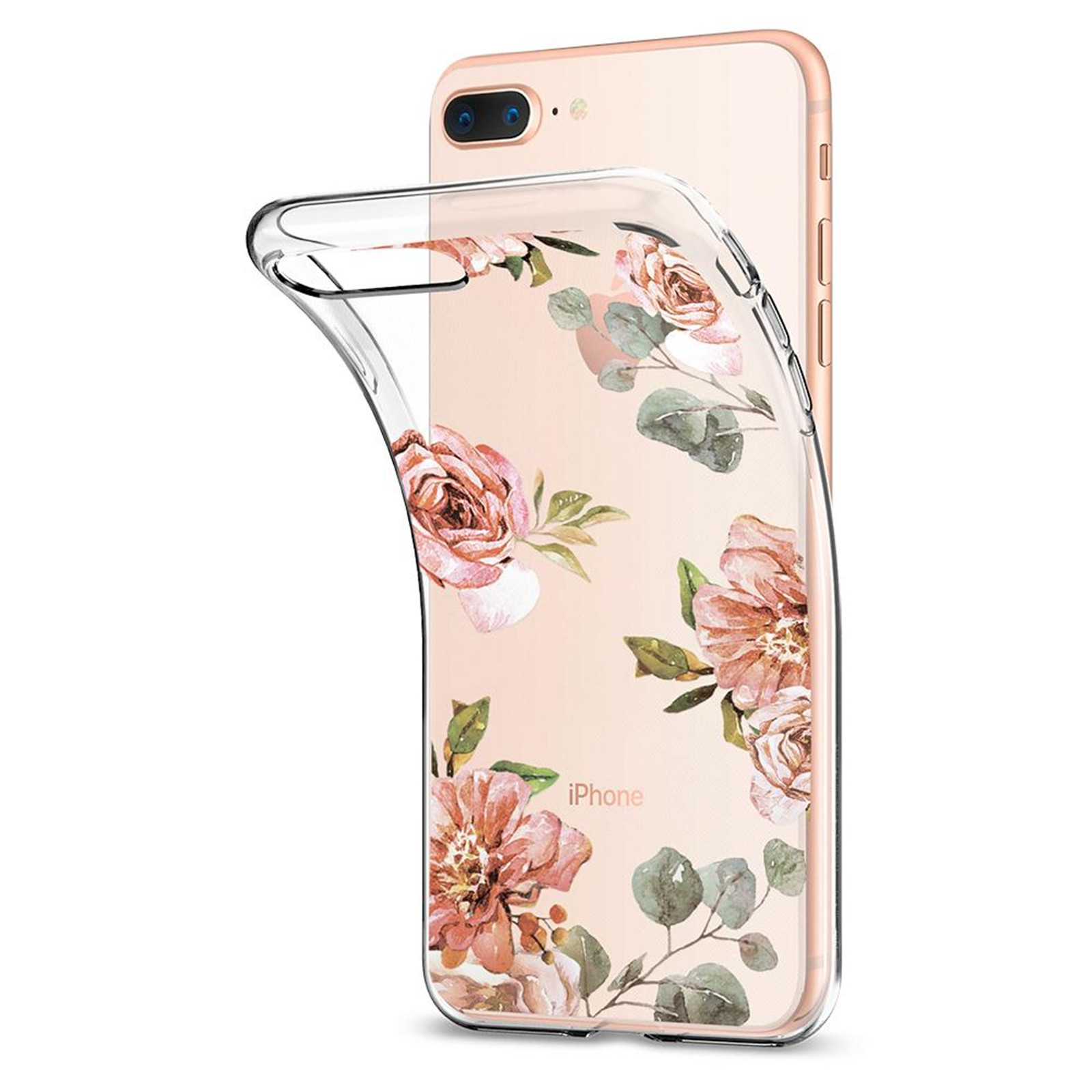 Spigen iPhone 8 Plus /7 Plus Liquid Crystal Case Aquarelle Rose image