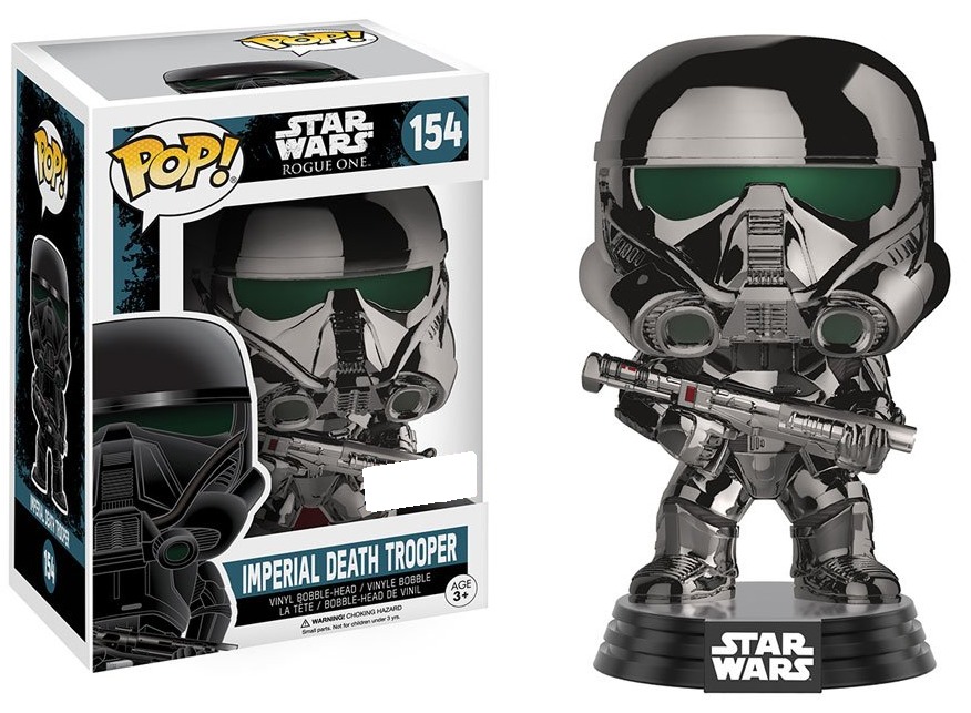 Star Wars: Rogue One - Imperial Death Trooper (Chrome) Pop! Vinyl Figure image