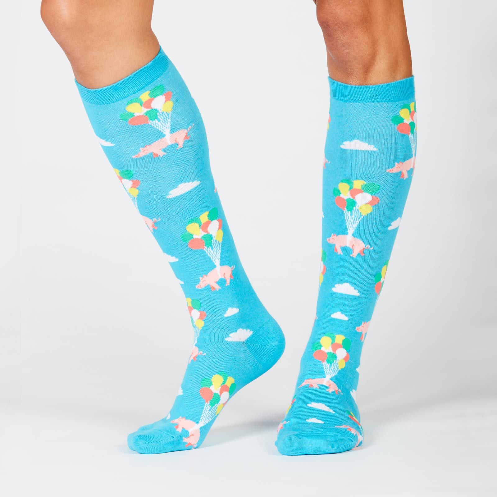 Women's - Pigs Can Fly Knee High Socks image