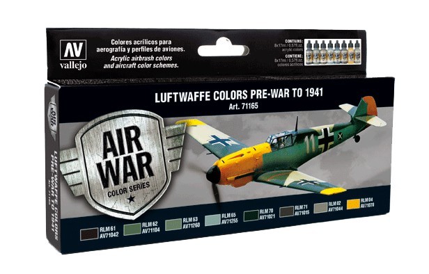 Vallejo Luftwaffe Pre-War to 1941Paint Set