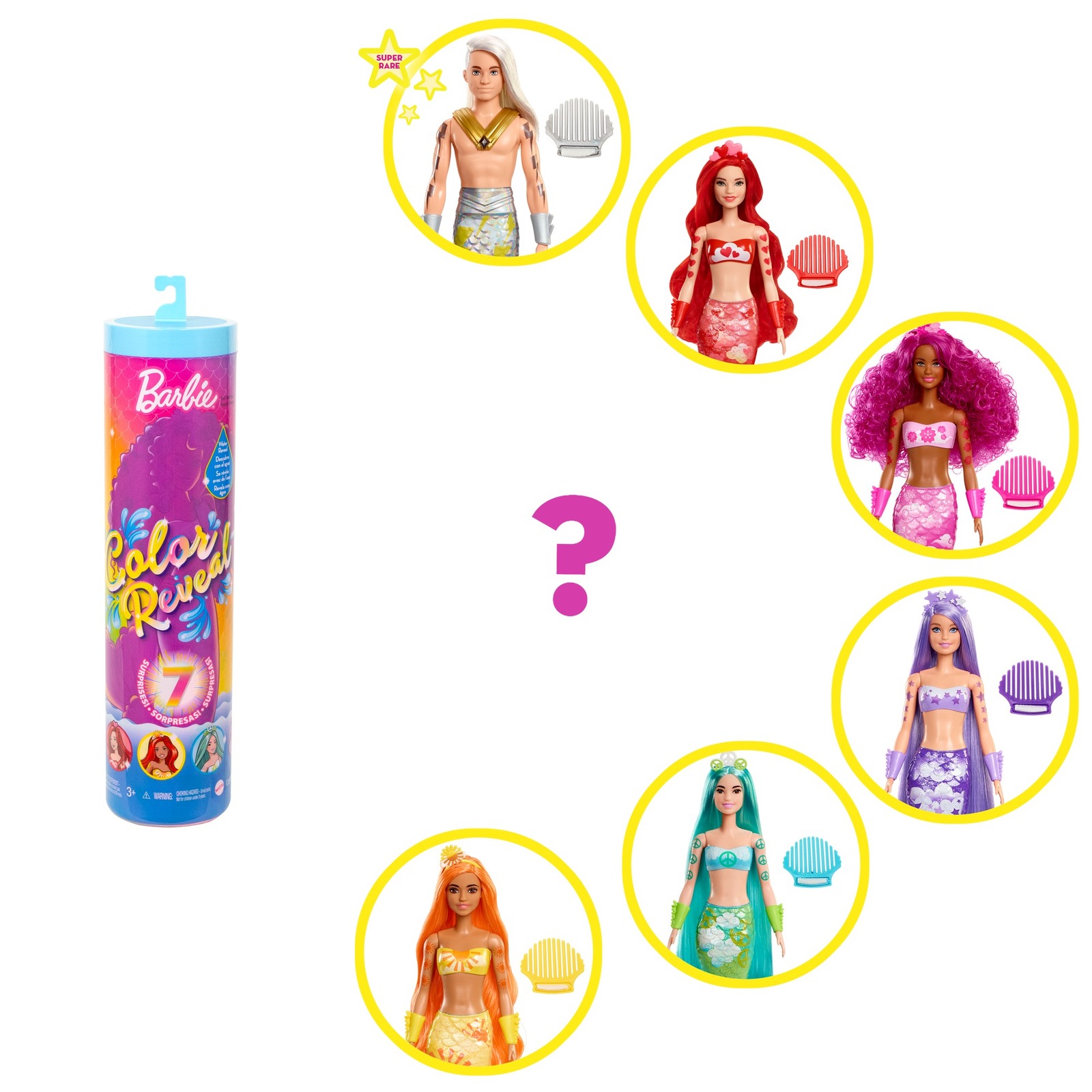 Buy Barbie Color Reveal Doll Rainbow Mermaids at Mighty Ape Australia
