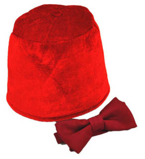 Doctor Who 11th Doctor Fez and Bow Tie Set