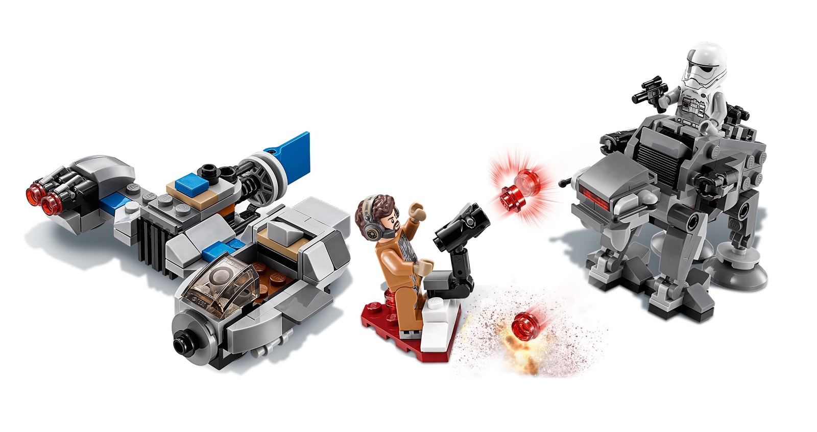 LEGO Star Wars: Ski Speeder vs. First Order Walker - Microfighters Set (75195) image