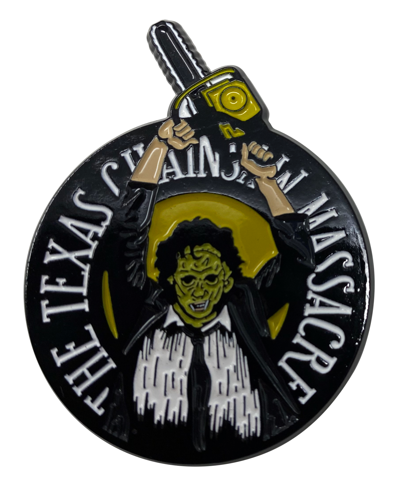 Texas Chainsaw Massacre Large Pin Badge Leatherface at Mighty Ape NZ
