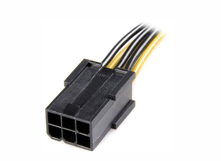 STARTECH 6 pin to 8 pin PCIEX68ADAP PCIe Power Adapter Cable image