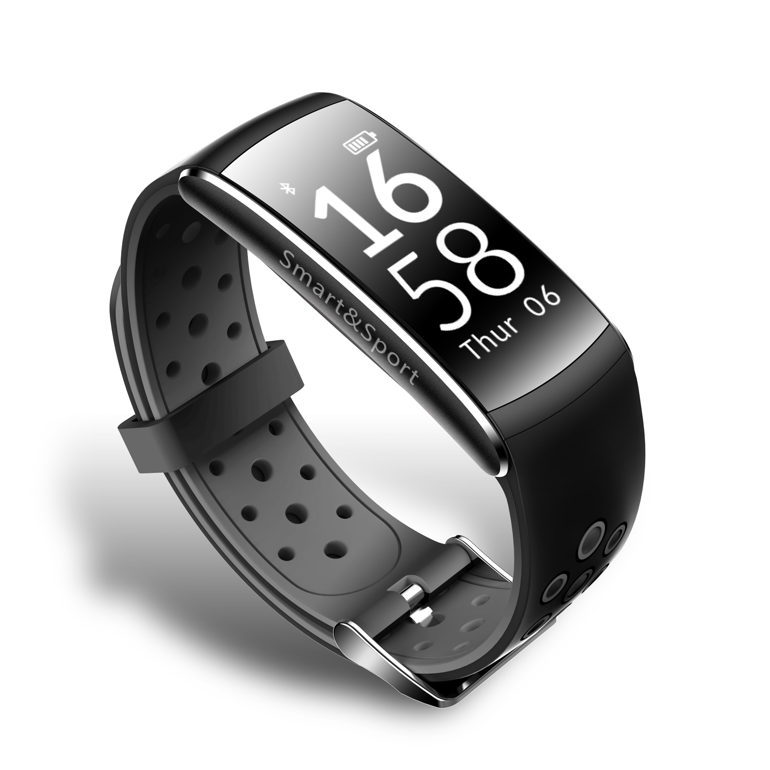 Waterproof Fitness Activity Tracker w/ Swimming Mode - Black image