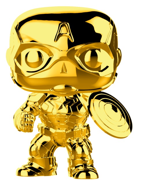 Marvel Studios - Captain America Gold Chrome Pop! Vinyl Figure image