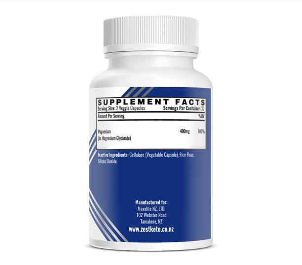 Buy ZestKeto Magnesium Keto Boost with Glycinate (60 Caps) at Mighty Ape NZ