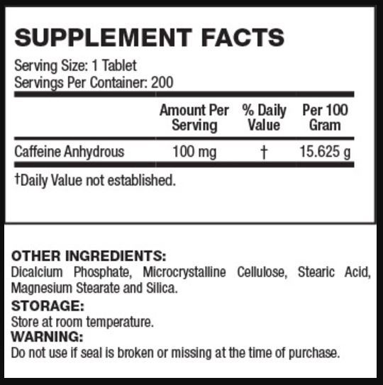 API Caffeinex (200 Tabs) image