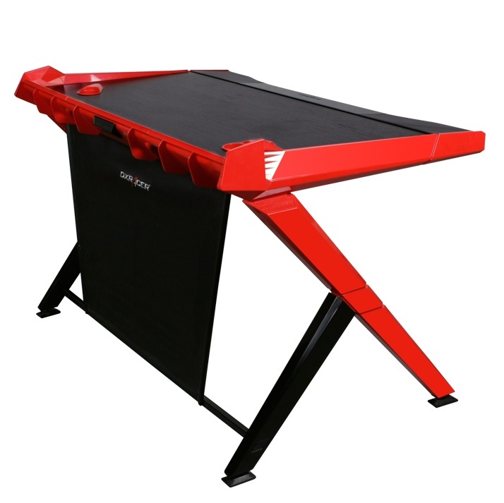 DXRacer Gaming Desk (Black & Red) for image