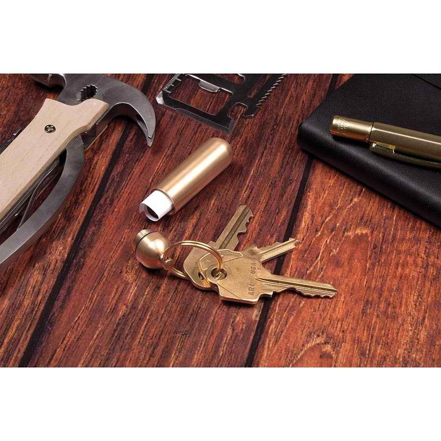 Everyday Carry Brass Keyring (Assorted Designs) image