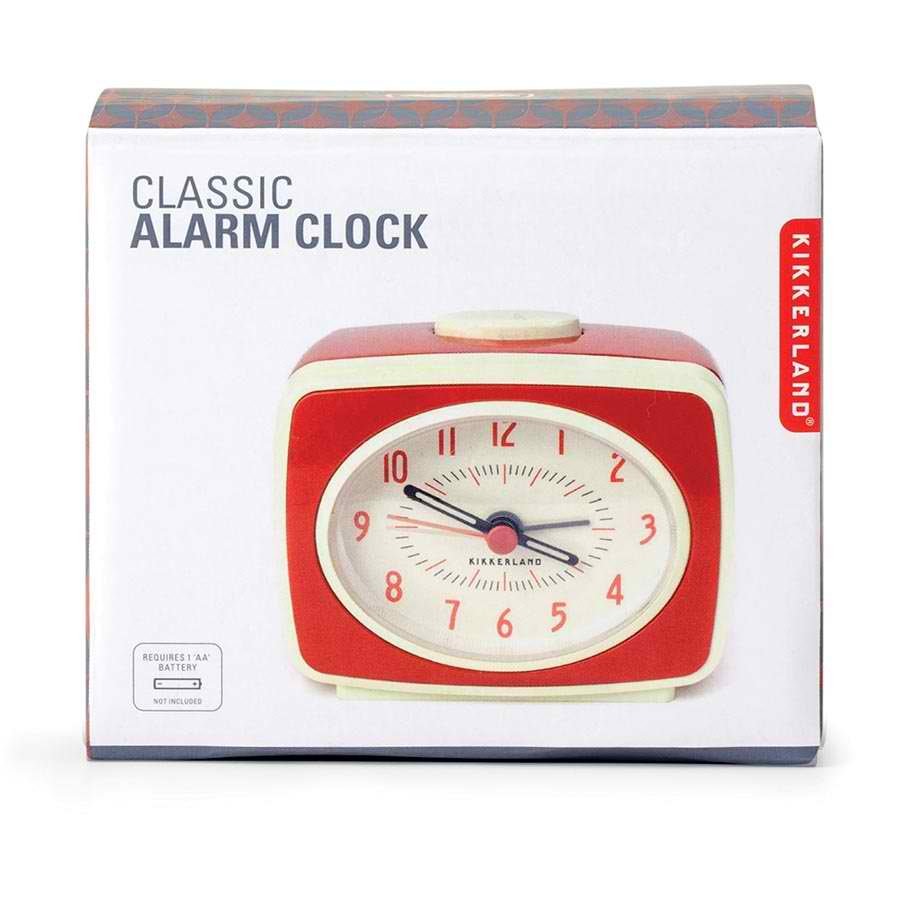 Small Classic Alarm Clock - Red