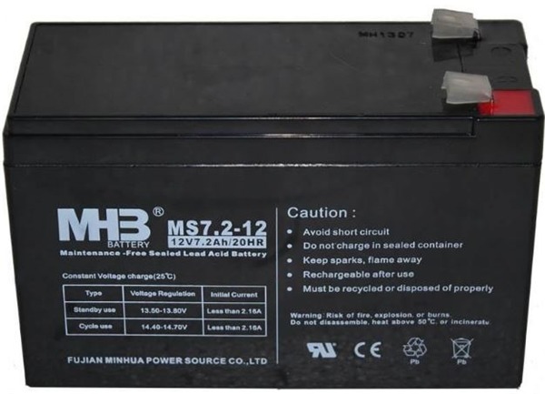 Fujian MS7.2-12 12V 7.2Ah 20HR Lead Acid Battery