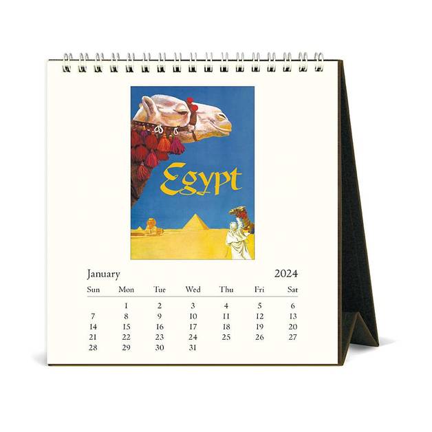 Buy Cavallini & Co Vintage Travel Desk Calendar (2024) at Mighty Ape NZ