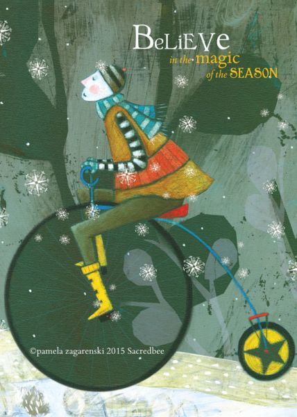 Sacred Bee: Individual Christmas Card - Magic Holiday image