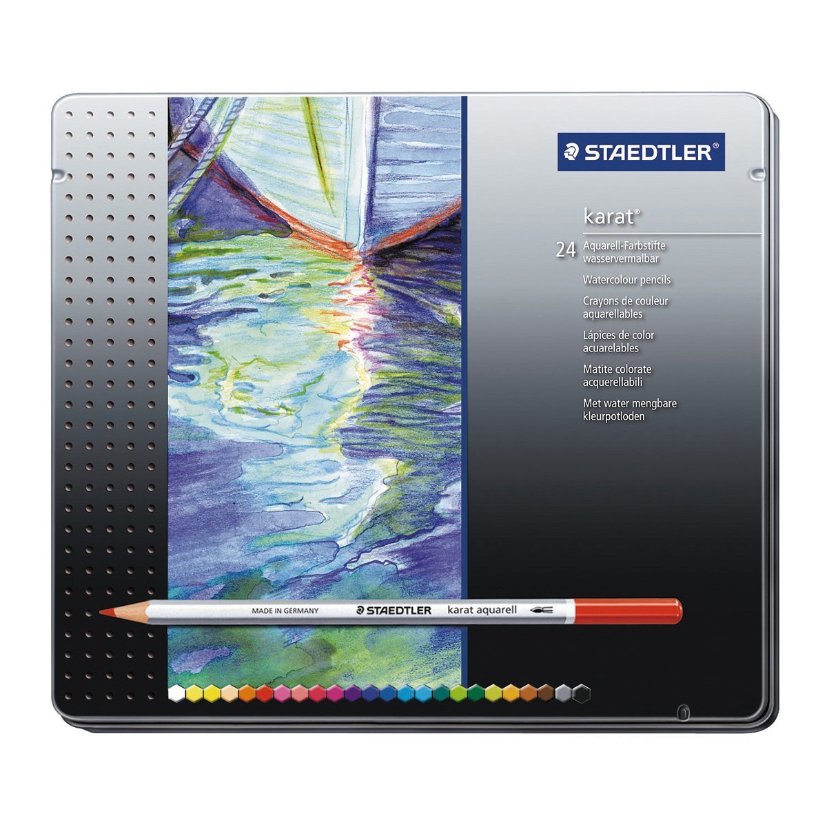 Staedtler: Karat Aquarell Professional Watercolour Pencils - Tin of 24 image