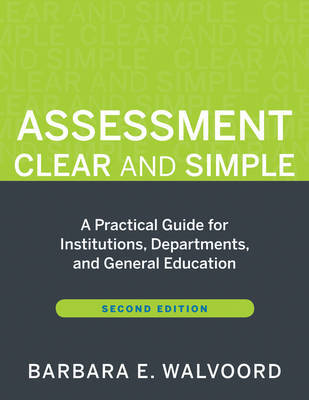 Assessment Clear and Simple by Barbara E. Walvoord image