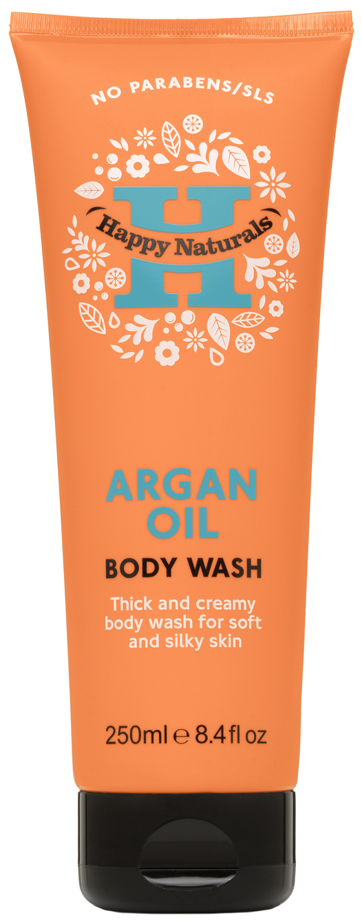 Buy Happy Naturals Argan Oil Body Wash (250ml) at Mighty Ape NZ