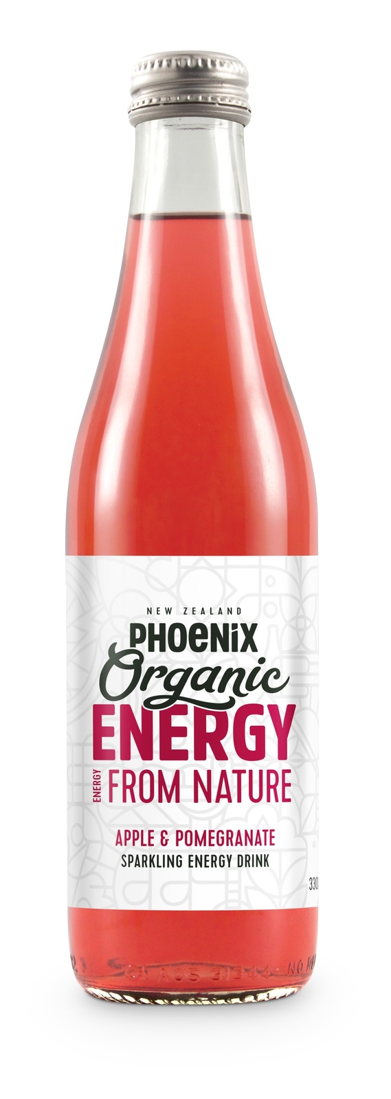 Phoenix Organic Energy - Apple & Pomegranate 330ml (15 Pack) image