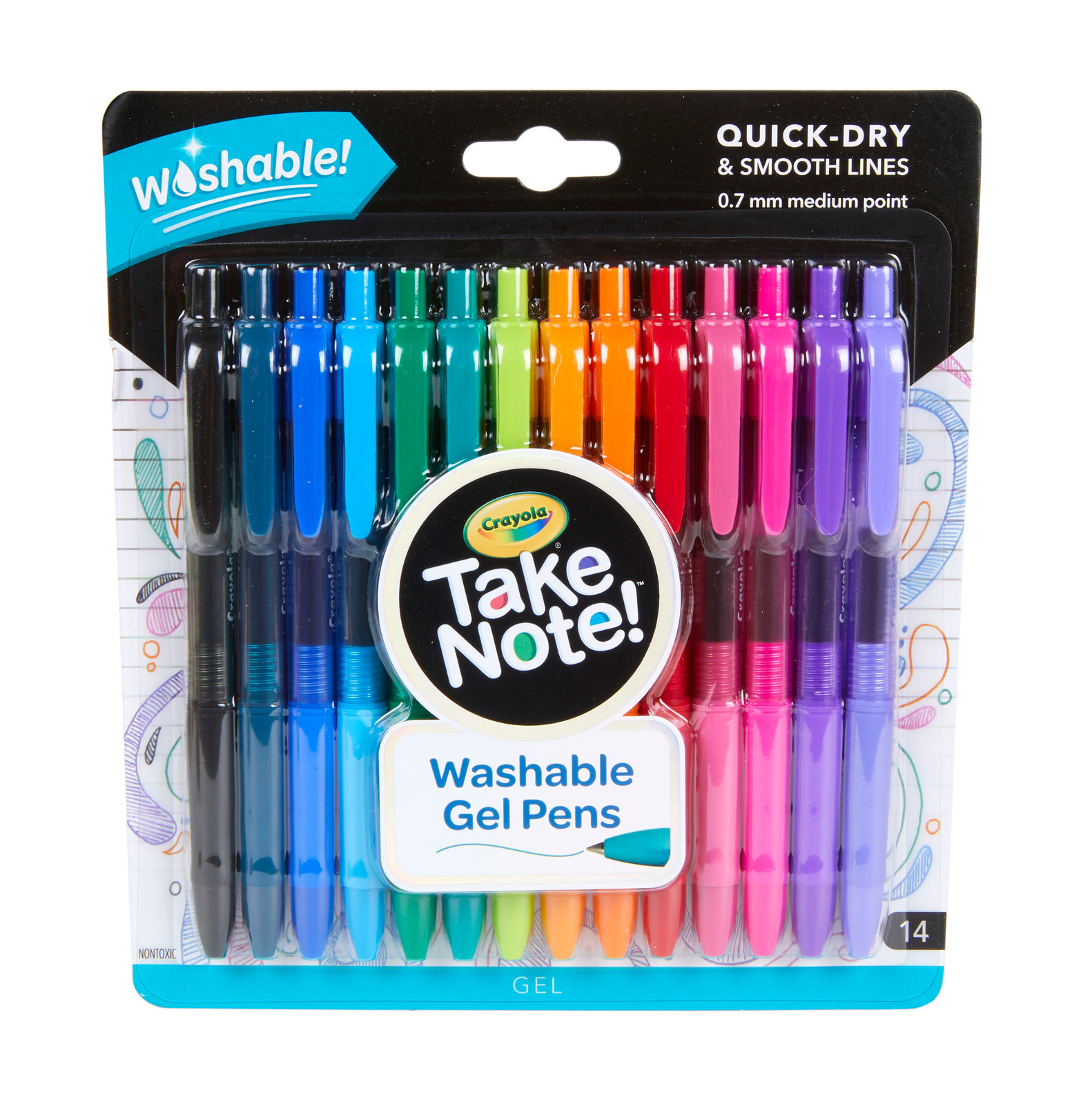 Crayola: Take Note - Washable Gel Pens (14pc) image