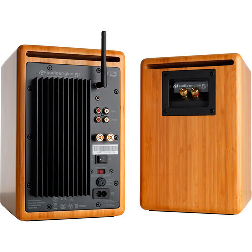 Audioengine: 5+ Wireless Powered Speakers (pair) - Solid Bamboo image