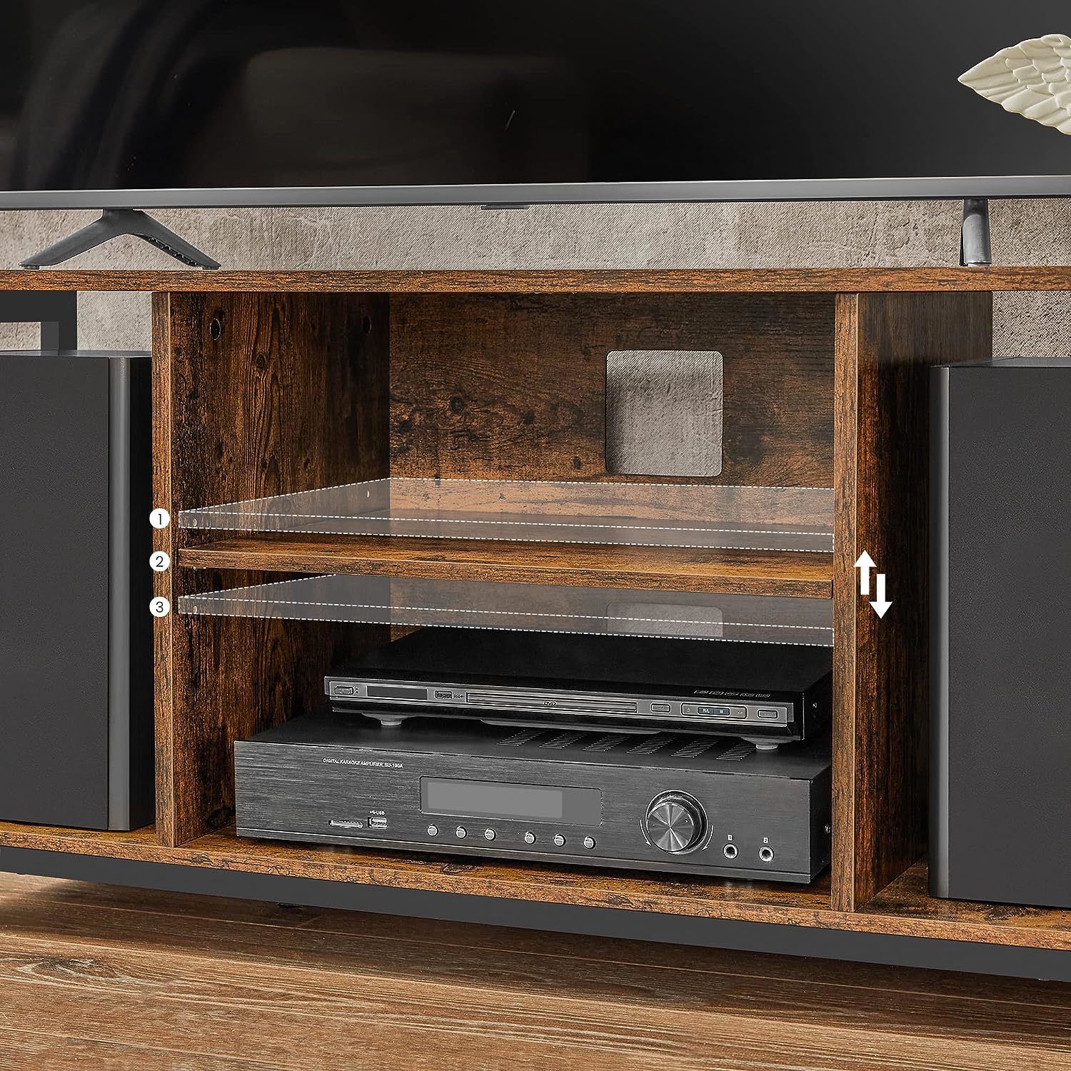 Buy Vasagle 1.20M TV with Open Shelving at Mighty Ape NZ