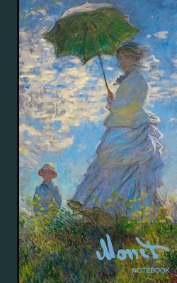 Monet Notebook: Gifts / Presents / Mothers' Day ( Woman with a Parasol & Water Lilies - Ruled Notebook ) by Smart Bookx image
