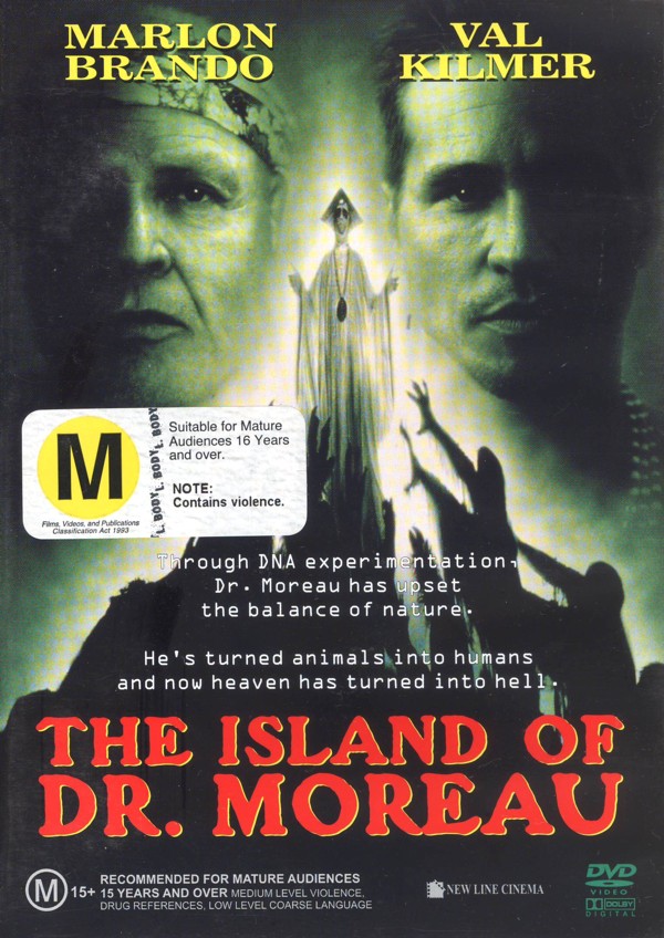 The Island Of Dr Moreau on DVD image