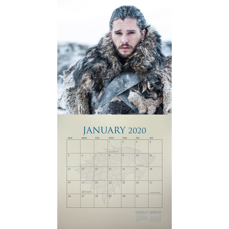 Game of Thrones 2019-2020 17-Month Square Wall Calendar