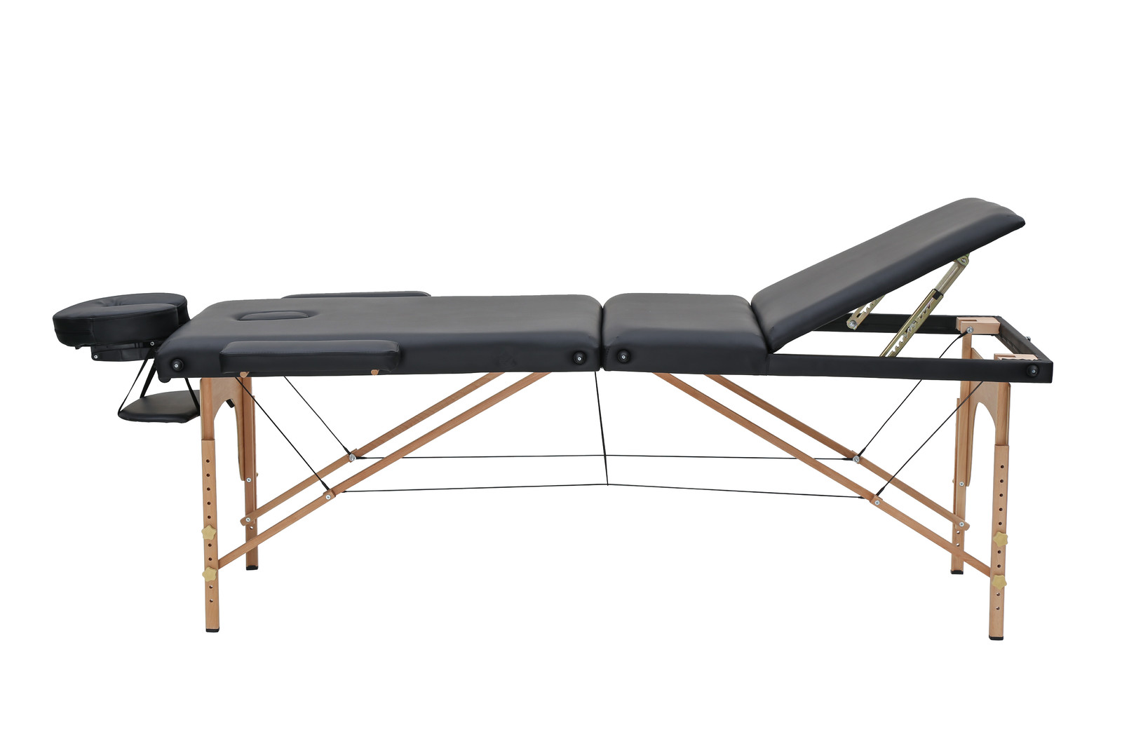 Buy 3Fold Massage Table Bed Wood Black at Mighty Ape NZ