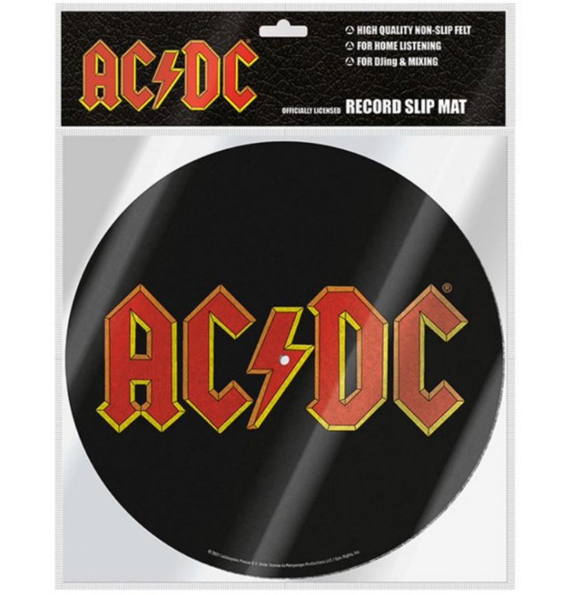 AC/DC - Logo Vinyl Record Slipmat (LP) | at Mighty Ape NZ