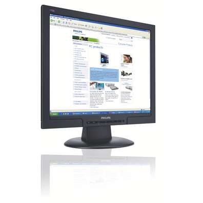 Philips 17" 170S8FB Black LCD Monitor with DVI image