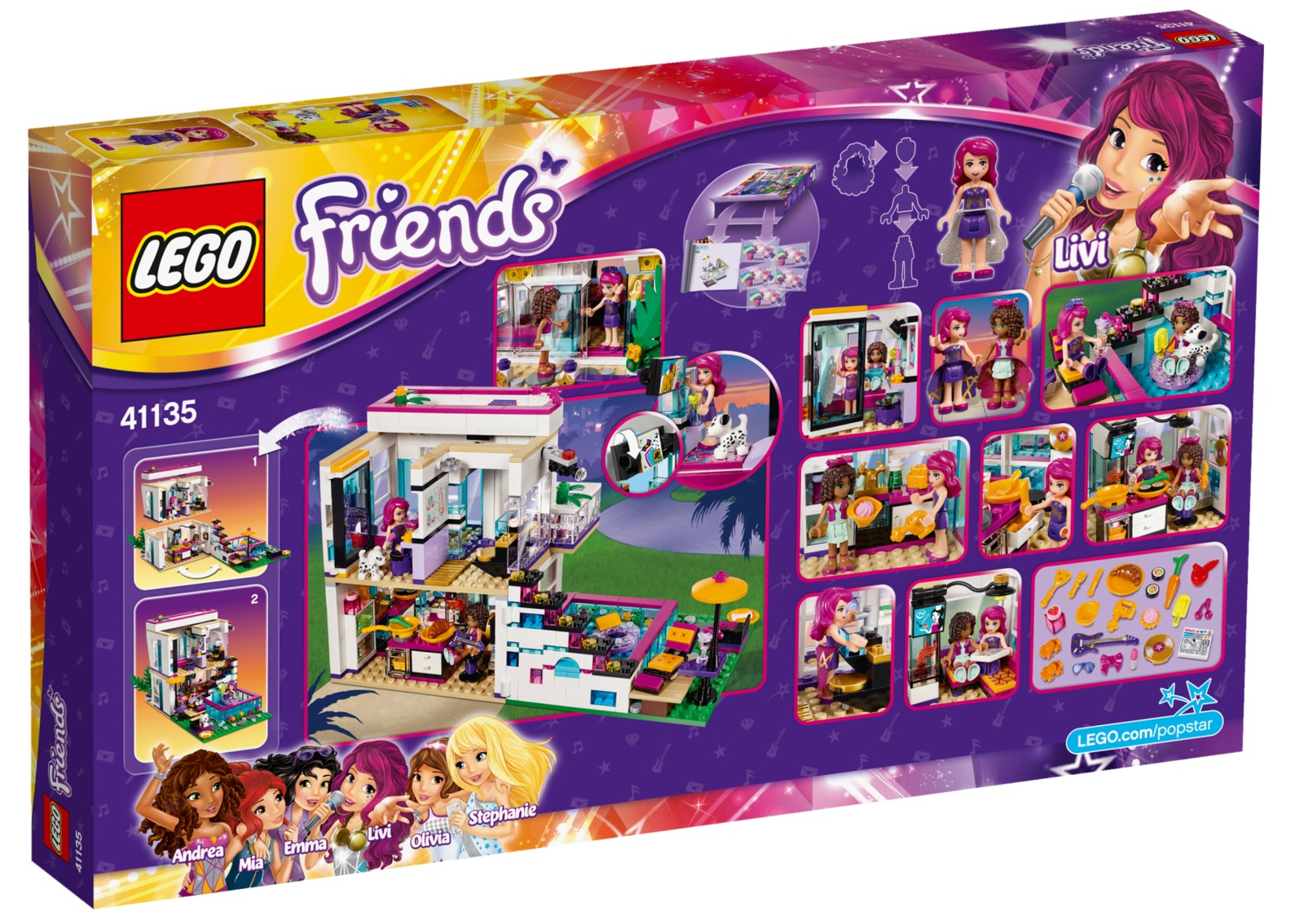 Buy LEGO Friends - Livi's Pop Star House (41135) at Mighty Ape NZ