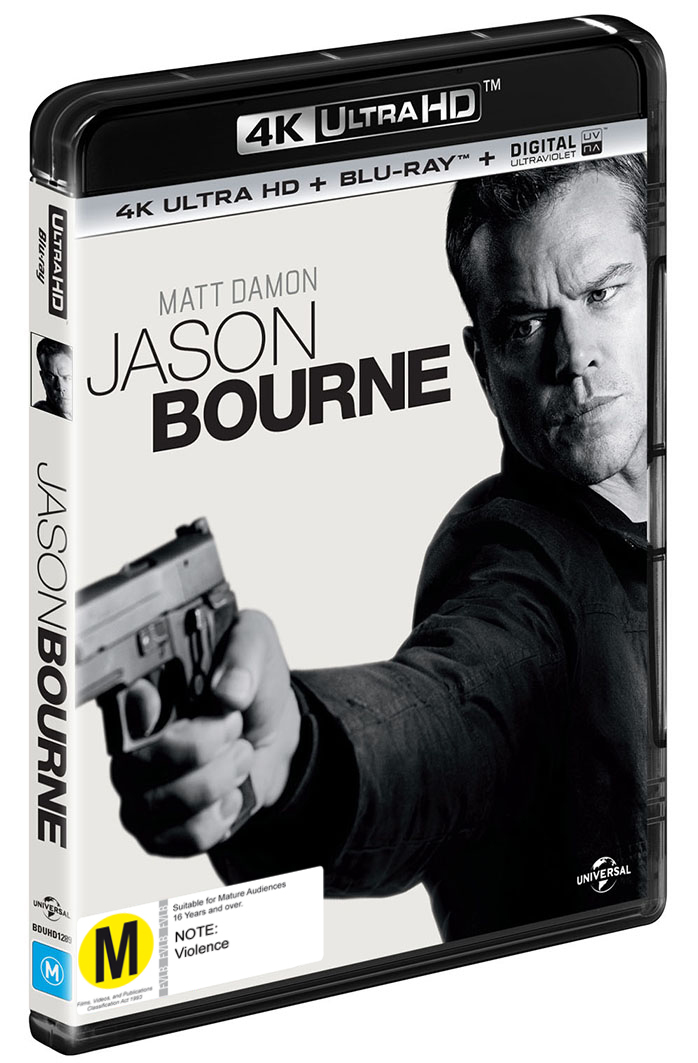 Jason Bourne on Blu-ray, UHD Blu-ray, UV image