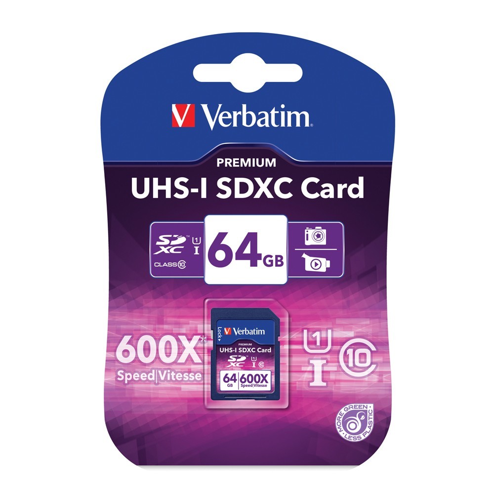 Verbatim Premium SDXC Card - 64GB (UHS-I Class 10 600x) image