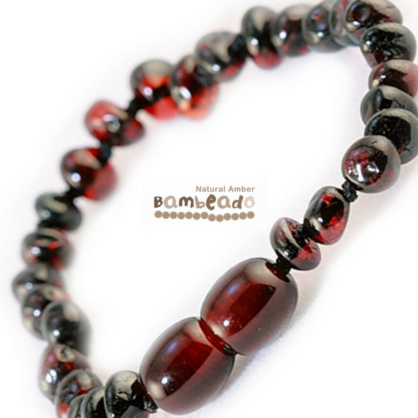 Bambeado Amber Anklet - Baby Bud - Dark Cherry image