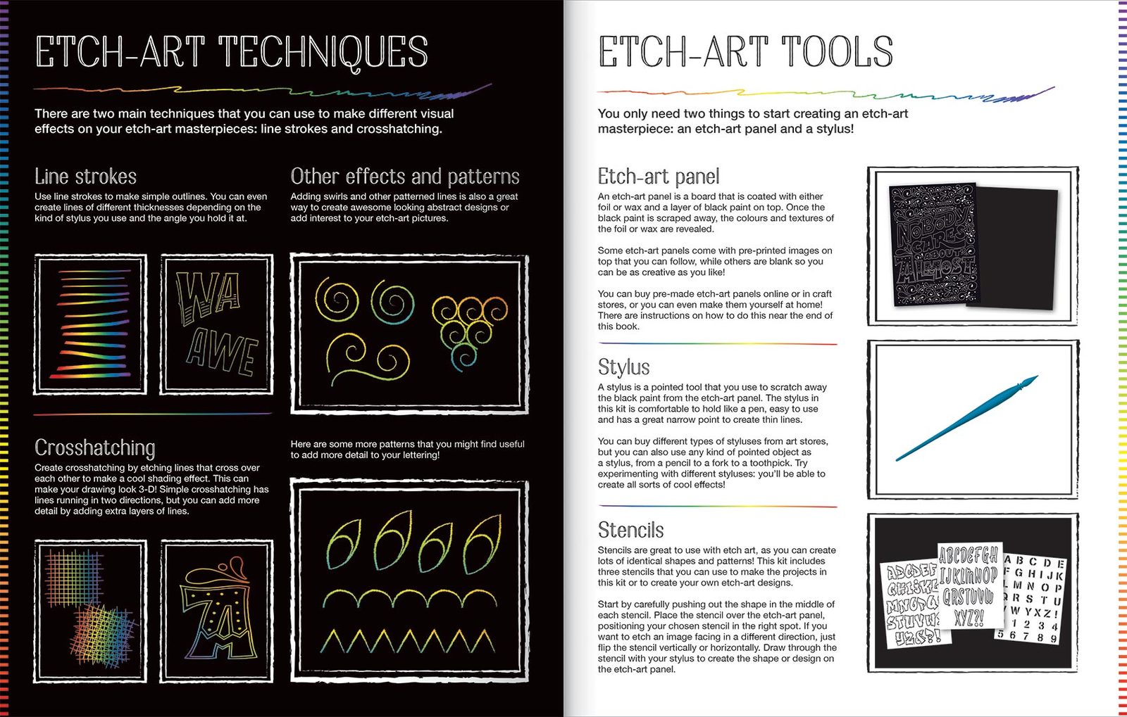 Kaleidoscope: Etch Art Creations - Hand Lettering