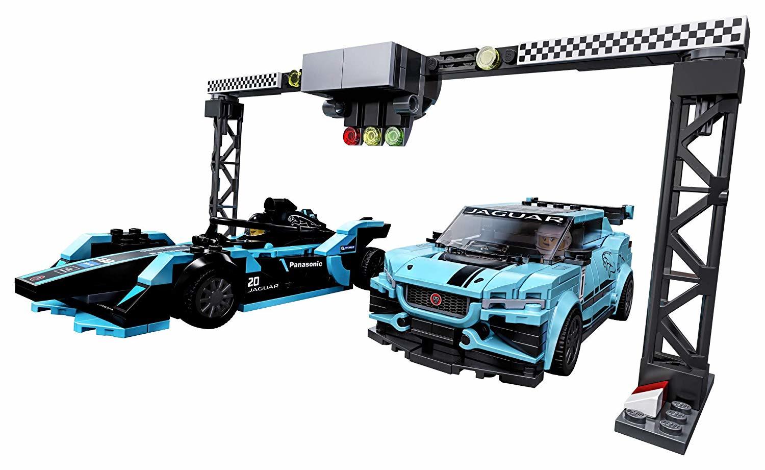 LEGO Speed Champions: Formula E Panasonic Jaguar Racing GEN2 car & Jaguar I-PACE eTROPHY - (76898) image