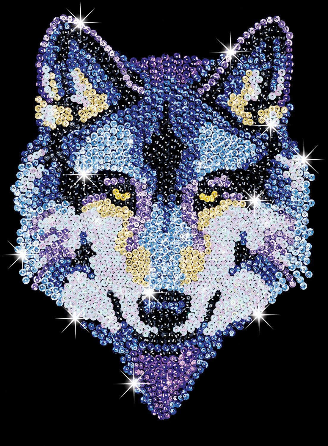 Sequin Art - Wolf