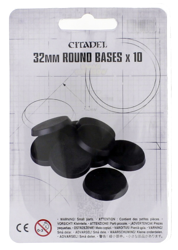 32mm Round Bases - Set of 10