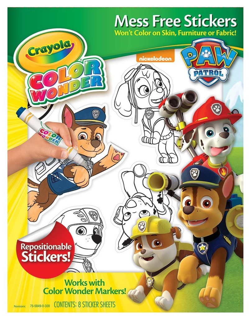 Crayola: Color Wonder Mess Free Sticker Set - Paw Patrol image