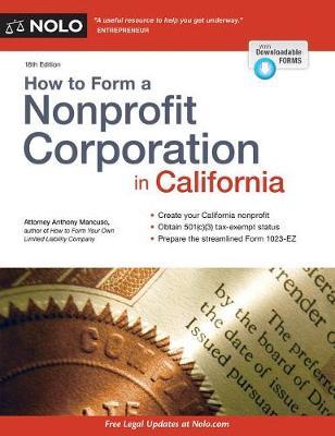 How to Form a Nonprofit Corporation in California by Anthony Mancuso image